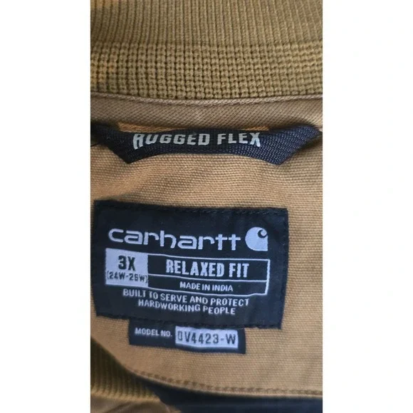 CARHARTT  Womans Rugged Flex Canvas Insulated Rib Collar Vest NEW 3XL - Picture 8 of 10
